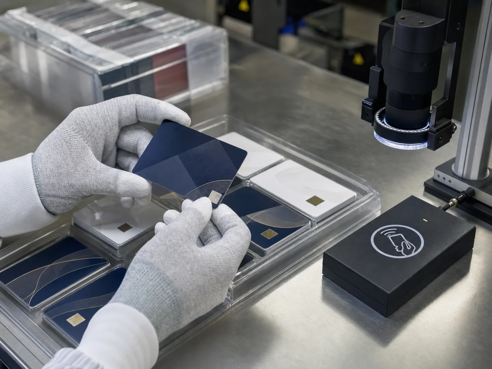 Campus RFID card quality-control inspection