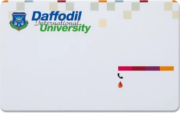 Daffodil International University RFID card produced by CampusRFID
