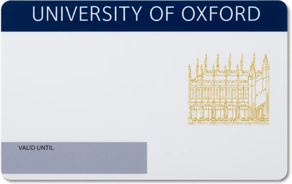 University of Oxford RFID card produced by CampusRFID