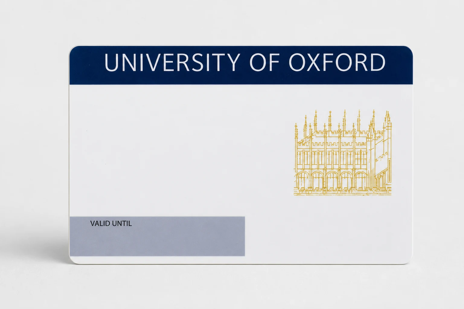 University of Oxford campus credential production archive