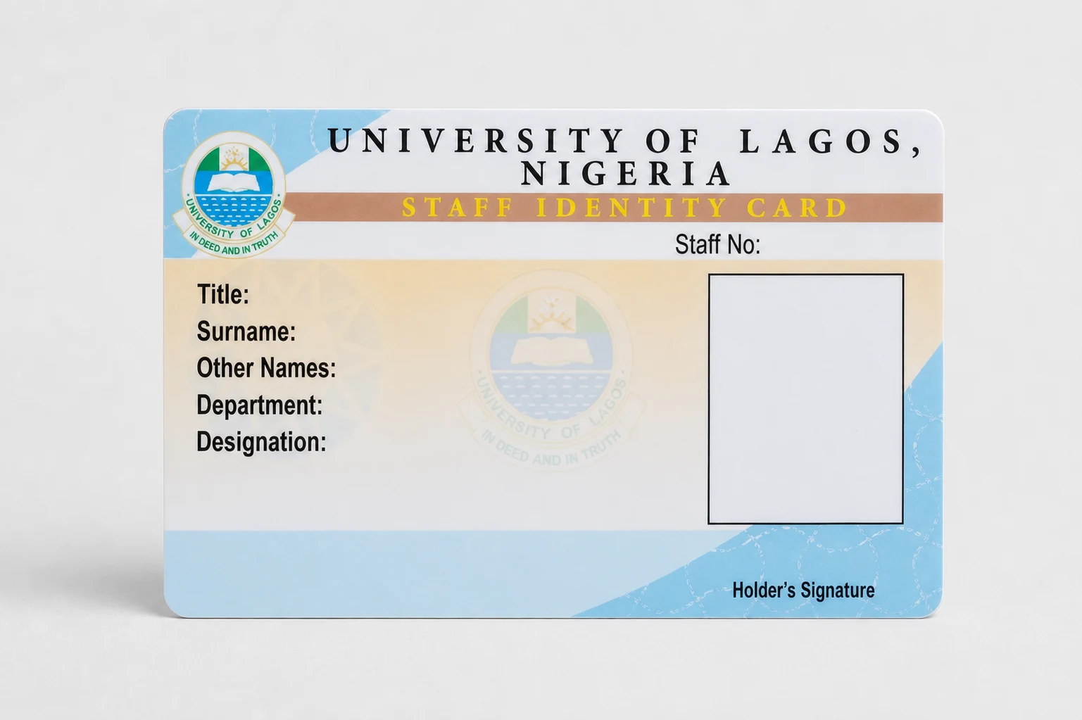 University of Lagos campus credential production archive