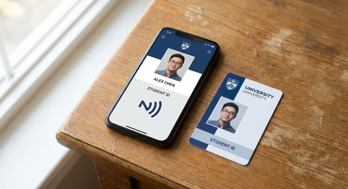 Identifiants mobiles vs cartes de campus physiques : Comparaison complète pour les universités
